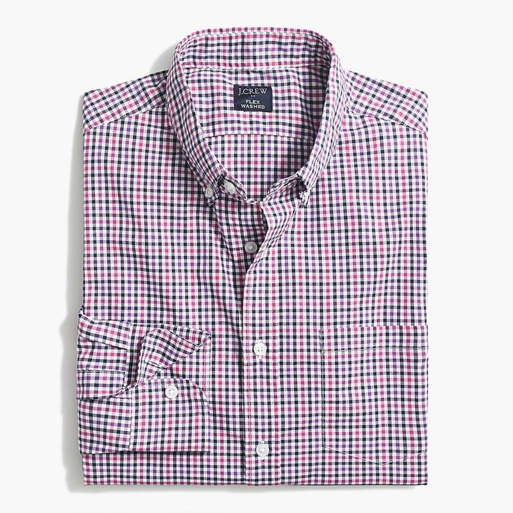NWT J. Crew Slim Flex Washed L